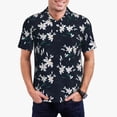 thumbnail image 2 of Balery Lilies Flowers Printed Men’s Short Sleeve Polo Shirt, Midweight Men's Shirt,Golf Polo shirts -XX-Large, 2 of 8