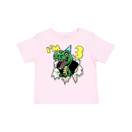 

Inktastic I m 3 Dinosaur Gift Toddler Boy or Toddler Girl T-Shirt