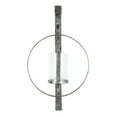 thumbnail image 2 of Kate and Laurel Doria Metal Wall Candle Holder Sconce, Silver, 2 of 6