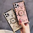 thumbnail image 5 of IH WIRELESS For iPhone 14/13 Series Shockproof Bling Flower Ring Case, 5 of 11