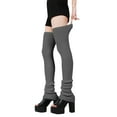 thumbnail image 3 of Knee High Stockings for Women Support for Nurses Thigh High Cozy Support Opaque Springs Compression Socks Dark Gray, 3 of 6