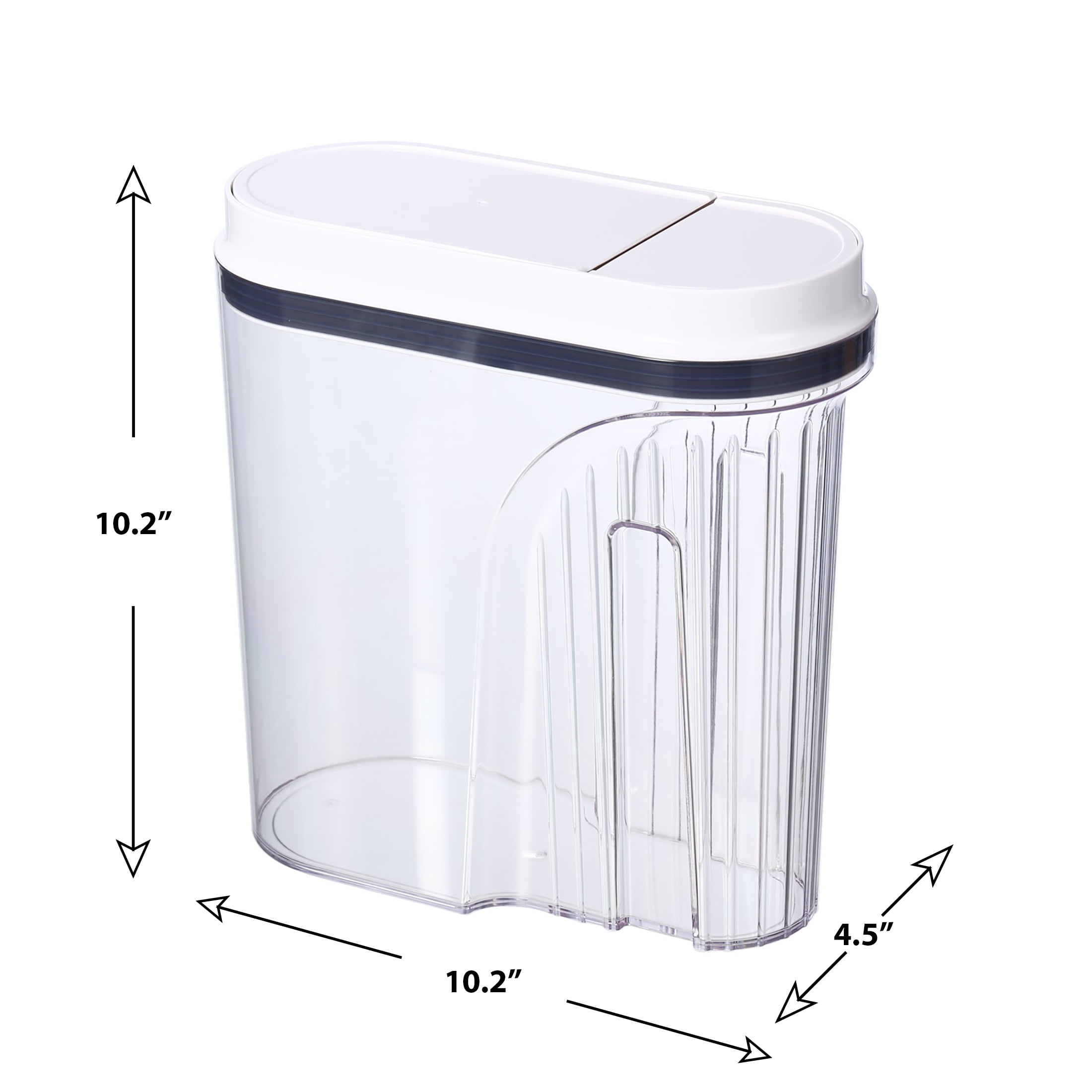 (2 pack) Better Homes & Gardens 19-Cup BPA-Free Airtight Cereal Container with Easy-Grip Handle