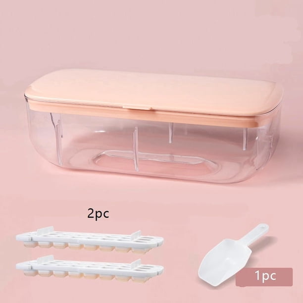 Bandeja de cubitos de hielo de silicona de gran capacidad: molde de hielo flexible for un fácil almacenamiento de hielo y una rápida fabricación de hielo