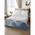 thumbnail image 3 of Queen Flat Sheet Only Summer Beach Conch Starfish Soft Microfiber Cooling Bedding Sheets Vintage Wooden Grain Flat Bed Sheet for Hotel,Home Decor, 3 of 9