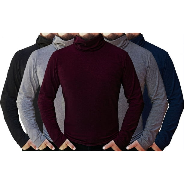Playera Manga Larga Hombre Cuello Tortuga 5 Piezas MIKE RAMOS CASUAL Walmart en linea