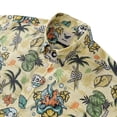 thumbnail image 2 of YIUME Men's Hawaiian Shirt Tropical Wilderness Skull 1990s Vintage Button-down Short Sleeve Aloha Shirt, 2 of 8