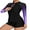 Gray, variant on Sociala Women Two Piece Rash Guard Long Sleeve Swimsuits Sets UV UPF 50+ Swim Shirt with Boyshort Bottom