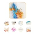 thumbnail image 1 of SPRING PARK Resin Nail Art Palette,Nail Art Painting Mixed Color Palette Gold Edge Nail Gel Color Makeup Display Board, 1 of 7