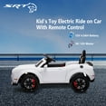 thumbnail image 3 of NEECHIPRO Licensed Dodge Challenger 12V Ride on Car, 3 MPH Electric Car with Remote Control (White), 3 of 7