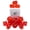 Red & Yellow, variant on Role 4 Initiative Polyhedral Dice - Translucent Red w/Yellow and Arch'd4 (15) New
