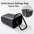 thumbnail image 3 of Black Trash Can 4Pack, Plastic Office Trash Bin Garbage Can Under Desk, for Bedroom, Office and Kitchen, WasteBasket Fits Narrow Space, 3 of 4