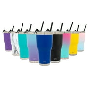 Simple Modern 20oz Cruiser Tumbler with Straw & Closing Lid - Vacuum Insulated Double Wall Thermal Swell Cup - Travel Mug 18/8 Stainless Steel Thermos - Twilight
