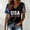 HAOZE01_Black, variant on 250 Anniversary USA Shirt Women Summer V Neck Sparkly America Flag 1776-2026 Patriotic 4th of July Shirts Women July 4th Tshirts Graphic Tees Womens Going Out Tops Black, M