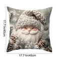 thumbnail image 3 of Lilixerw Christmas Pillow Cover,17.7x17.7Inch Festive Embroidery Cute Xmas Pillow Cover,Holiday Decorative PillowCase with Zipper for Sofa Couch Bed, 3 of 6