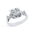 thumbnail image 3 of Heart Shape Cubic Zirconia In 14K White Gold Over 925 Sterling Silver Ring Size 12, 3 of 5