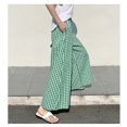 thumbnail image 3 of Gingham Broek Dames Geruite Zomer Plaid Mode Broek, 3 of 7