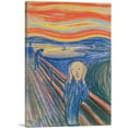 thumbnail image 1 of ARTCANVAS The Scream 1895 Canvas Art Print by Edvard Munch - Size: 18" x 12" (0.75" Deep), 1 of 5