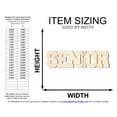 thumbnail image 2 of Unfinished Wood 2025 Senior Shape | DIY Craft Cutout 16" / 1/2", 2 of 3