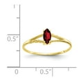 thumbnail image 5 of 10K Yellow Gold Ring Band Only Birthstone Mounting, Size 5, 5 of 5