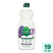 (2 pack) Seventh Generation Liquid Dish Soap, Dishwashing Liquid, Lavender Flower & Mint, 19 fl oz