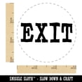 thumbnail image 2 of Exit Fun Text Rubber Stamp for Scrapbooking Crafting Stamping - Small 3/4 Inch, 2 of 7