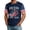 Navy, variant on Zimjoy 4th of July Shirts for Men Patriotic Crew Neck Short Sleeve 250 Anniversary Shirts USA Flag Spliced Mens Independence Day Shirts, Black 4XL
