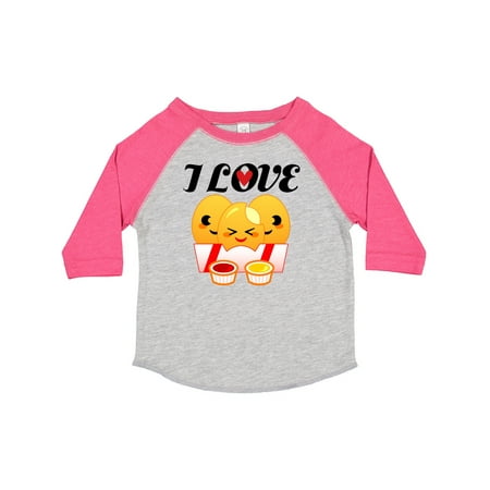 

Inktastic I Love Chicken Nuggets Gift Toddler Boy or Toddler Girl T-Shirt