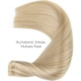 thumbnail image 5 of GFDYREE Extensions de Cheveux à Ruban WENNALIFE pour Femmes, 20 Pcs 50g 20 Pouces Blond Sale Méchant Décolorant Ruban Blond à Ruban dans les Extensions de Cheveux Cheveux Humains Rallonge Cheveux Humain Lisse Invisible Ha, 5 of 5