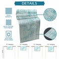 thumbnail image 6 of Teal Coastal Palm Leaves Cotton Linen Rectangle Table Runners 13"x72", Summer Botanical Tropical Coffee Table Runner Dresser Scarves Luxury Table Runners for Wedding Party Banquet Dinner Decor, 6 of 8