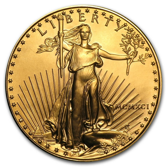 1991 1 oz American Gold Eagle BU (MCMXCI)