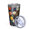 thumbnail image 2 of 16oz Tumblers Pioneer Flower Floral Print Pattern Stainless Steel Vacuum Insulated Double Wall Travel Tumbler Cups Mug with Lid and Straw,Cleaning Brush for Coffee,Tea, 2 of 4