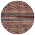 thumbnail image 2 of Addison Rugs Chantille Indoor/Outdoor Transitional Stripes Paprika Washable Round Rug, 8' x 8', 2 of 6