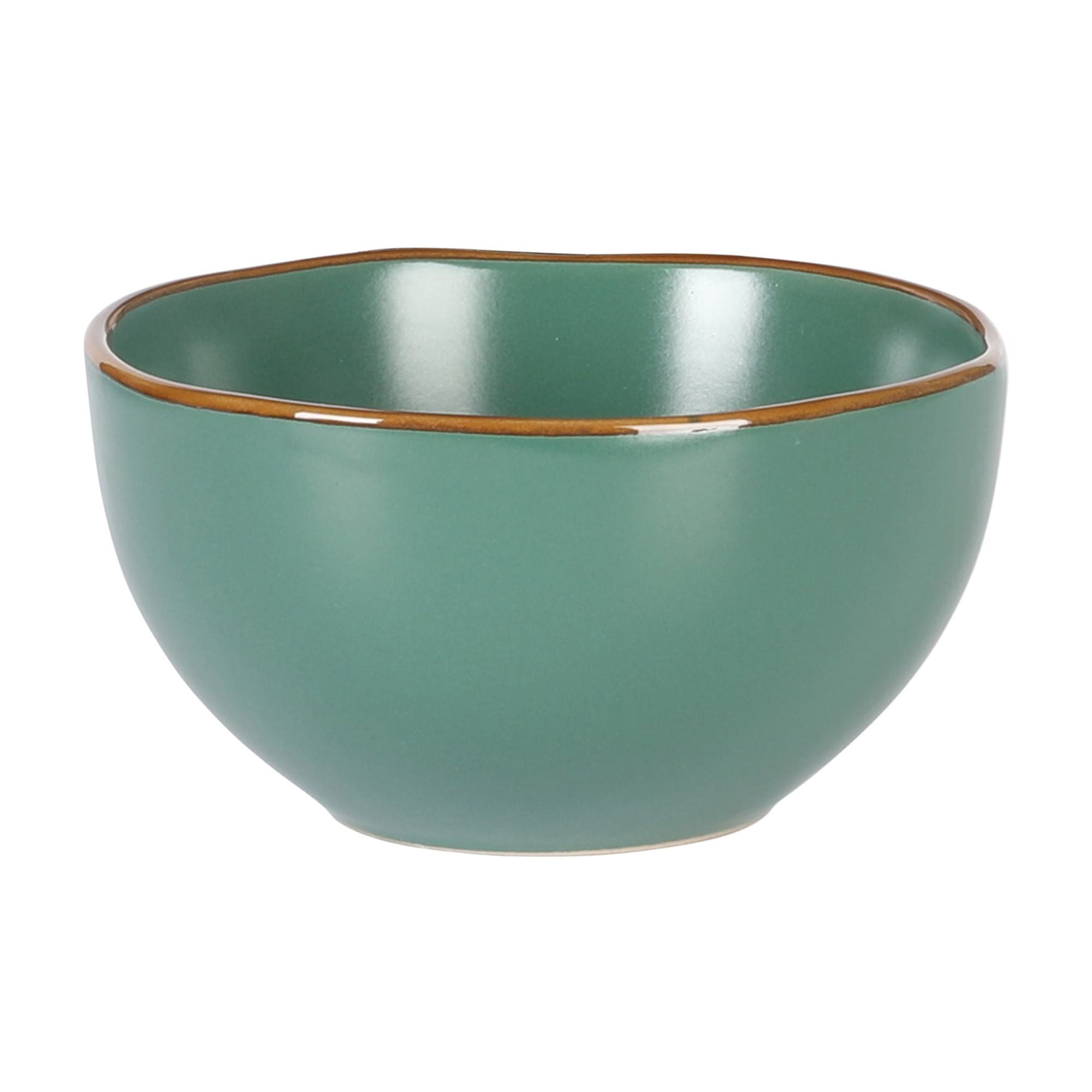 Gibson Home Hazeltine 16 Piece Plates and Bowls Dishes Stoneware Ceramic Dinnerware Set - Green