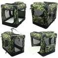 EliteField 3Door Folding Soft Dog Crate with Carrying Bag and Fleece