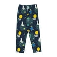 thumbnail image 4 of Daiia Space and Animals Women's Sleep Pant with Pockets and Drawstring,Pajama Pants-Large, 4 of 9