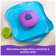Kinetic Sand, SquishMotion Playset with 1lb Play Sand, Stamper & 5 Tools