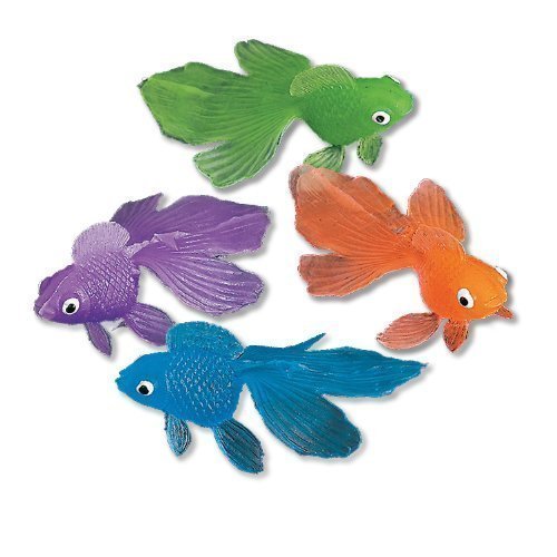 Vinyl Goldfish (Assorted Colors) Toys 144 Pieces