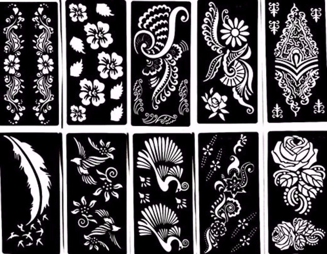 9. Henna Tattoo Stencil Patterns - wide 4