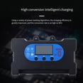 thumbnail image 3 of Controlador solar 30A Regulador de voltaje solar Cargador de batería PWM Pantalla LCD Controladores de carga solar USB duales, 3 of 8