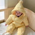 thumbnail image 5 of MuZeFu Baby Jumpsuit Winter Toddler Baby Boys Girls Color Plush Cute Bear Ears Winter Thick Keep Warm Jumpsuit Romper, 5 of 6