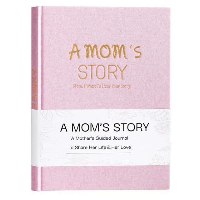 Journal Artmag A Mom's Life Story - Tapa dura de lino, color rosa