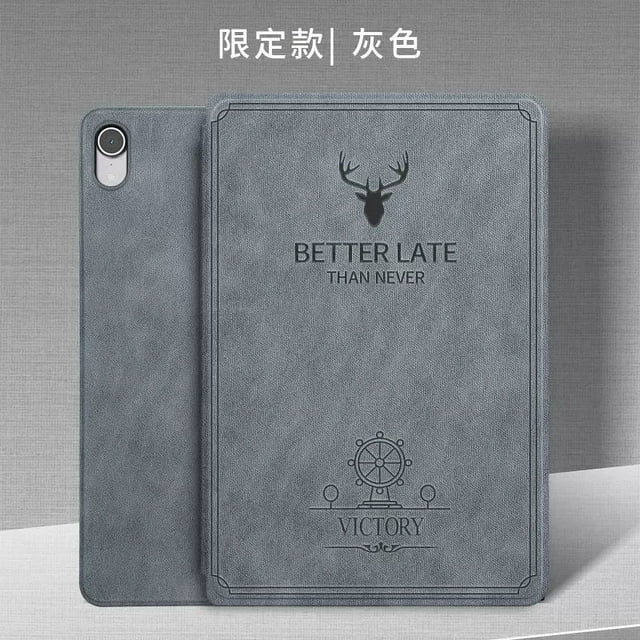Pour Huawei Honor Pad X9 X 8 X8 Pro 11.5 2023 Étui à Motif Cerf à Rabat Support Étui pour Funda Honor Pad X 9 X9 X8 Pro Housse de Tablette Gris Honor Pad X9 11.5