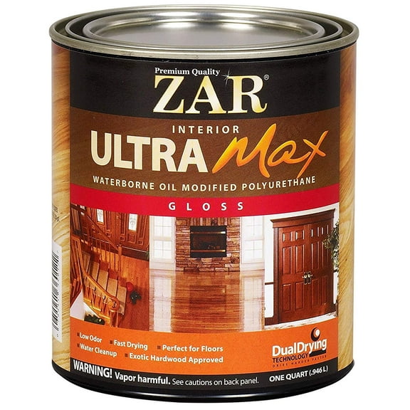 ZAR Polyurethane Wood Finish - Low Odor, Clear - Quart