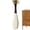 Cream White+Brown, variant on 23.6" Silver Tall Vases - Black Neck Teardrop Tall Floor Vase with Textured Vertical Lines & Speckled Finish, Modern Decorative Floor Vase for Living Room, Office, Wedding Decor - Resin