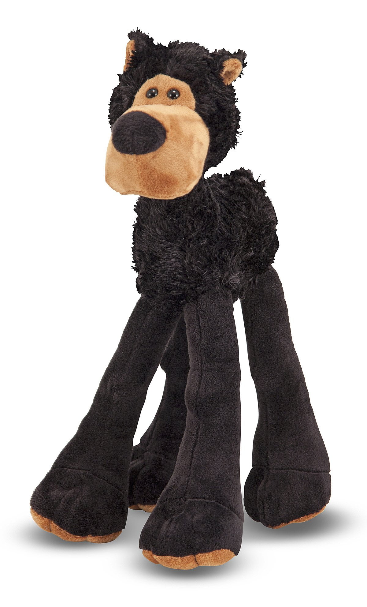 Melissa & Doug Black Bear Stuffed Animal With ExtraLong Lanky Legs
