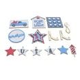 thumbnail image 5 of YUMILI Independence Day Wooden Decoration - Beautifully Designed Vibrant Colour Sturdy Patriotic Tray Decoration 4th of July Tray Wooden Ornament(7), 5 of 8