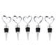 thumbnail image 3 of Tapones Decorativos para Bote de Bebidas Macarena 5 Piezas en Forma de Corazón, 3 of 8