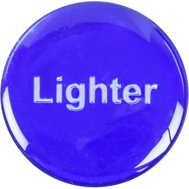 GG Grand General 96251 Chrome Aluminum Cigarette Lighter Knob w/Blue Lighter Sticker