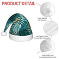 thumbnail image 6 of Cauagu Tropical Leaves Pattern Christmas Hat for Kids,Xmas Holiday Hat Santa Hat for Boys & Girls Festive Headwear Accessories for Christmas/New Year/Holiday, 6 of 6