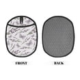 thumbnail image 2 of Pofeuu Lavender And Butterfly Print Silicone Pot Mat Mitten With Hanging Loop Heat Resistant Oven Mitts Non-Slip Bbq Baking Smoking Potholders, 2 of 7